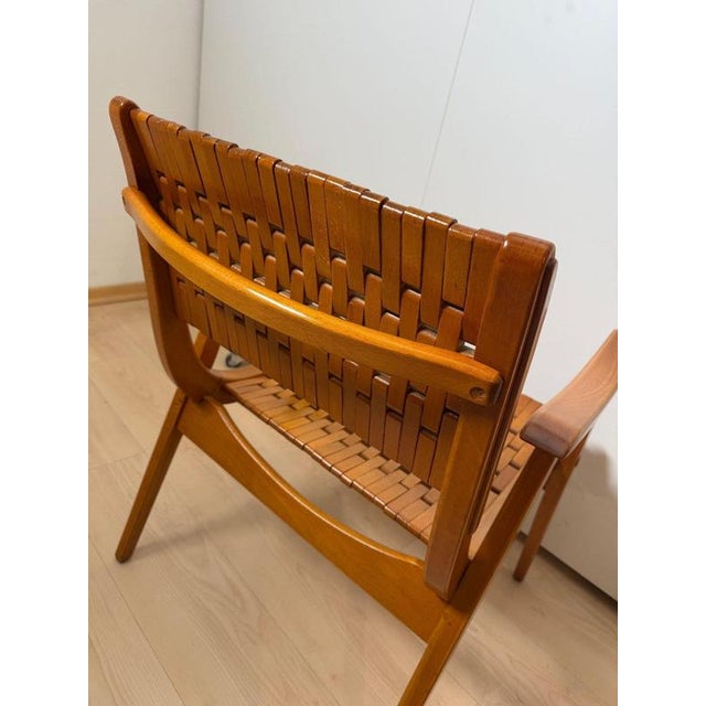 Gelenka Armchairs in Solid Beech Wood, Germany, 1950, Set of 2 For Sale - Image 16 of 18