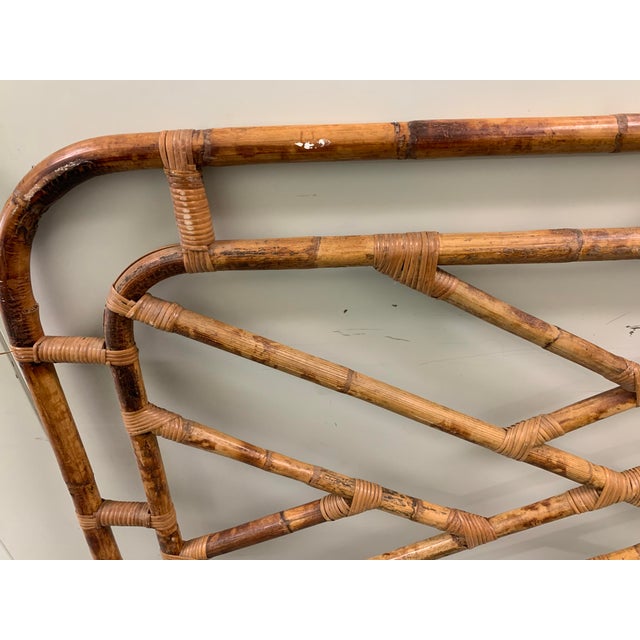 Bent Bamboo Full Size Headboard Chairish