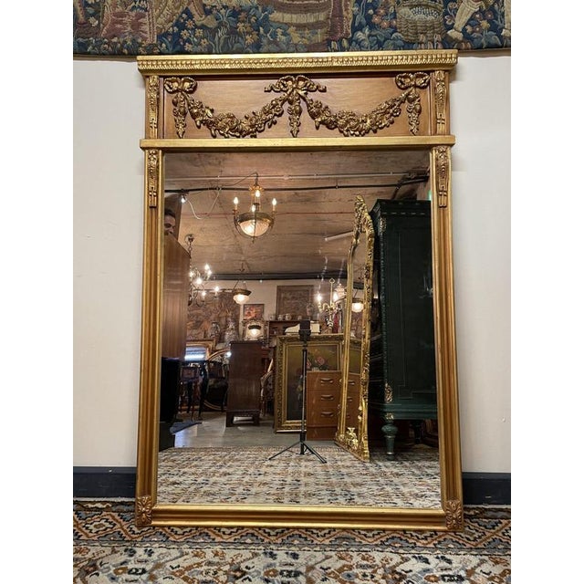 Regency Style Gilt Wood Overmantle Mirror For Sale - Image 5 of 5