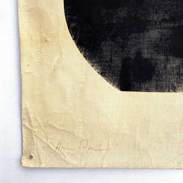 Contemporary "Forms 03" Painting on Vintage Cotton For Sale - Image 3 of 7