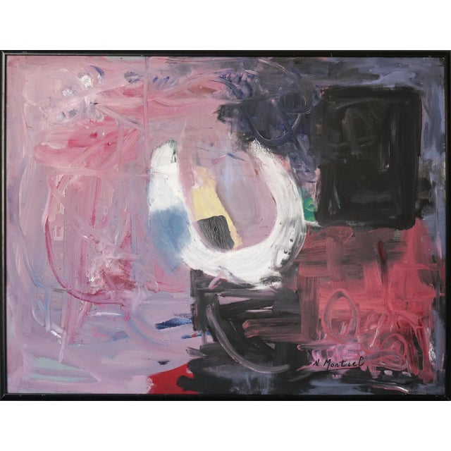 Artist name: n. Montiel approx date: frame size: h 92.5 cm x w 119.5 cm x d 3 cm canvas size: h 89 cm x w 116 cm medium:...