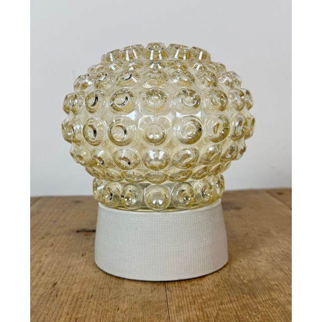 Vintage White Porcelain Ceiling Light, 1970s For Sale - Image 4 of 14