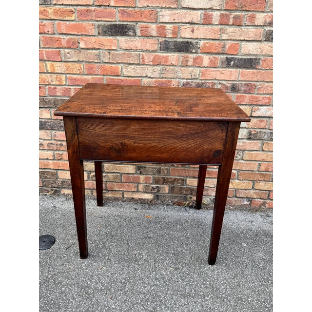 19th Century English Single Drawer Side Table For Sale - Image 9 of 10