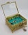 Antique French Art Nouveau Brass Beveled Glass Jewelry Box For Sale - Image 10 of 12