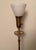 Vintage Torchiere Brass Floor Lamp With Milk Glass Shade For Sale In Richmond - Image 6 of 16
