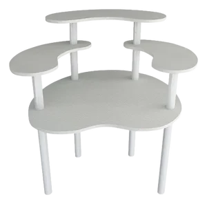 Lacquered Beige Alffie Chair by Melis Tatlicibasi