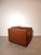 Elegant vintage lounge chair by Knoll , upholstered in rich cognac brown leather. A timeless architectural design...
