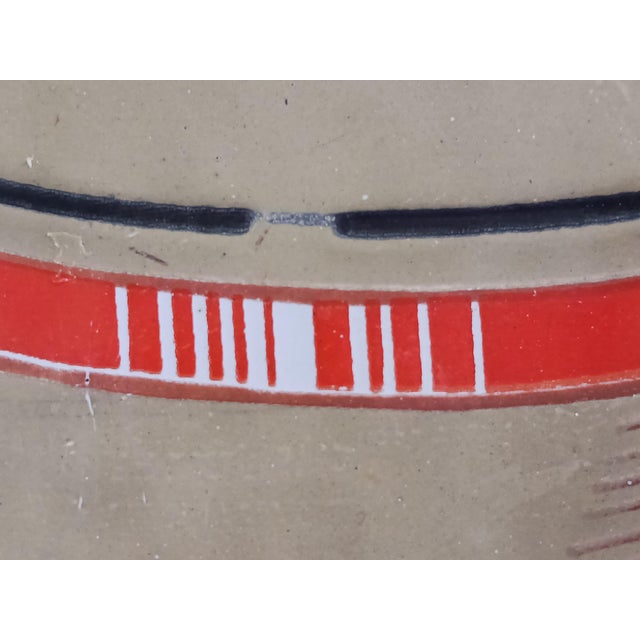 Cornflower Blue Authentic Vintage Maxwell House Restaurant Enamel on Steel Sign For Sale - Image 8 of 9