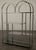 Chrome 1970s Chrome Glass Brass Etagere Mixed Metal Glam Display Shelf Baughman For Sale - Image 8 of 16
