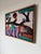 Vintage African Batik Wall Hanging Painting For Sale - Image 10 of 11