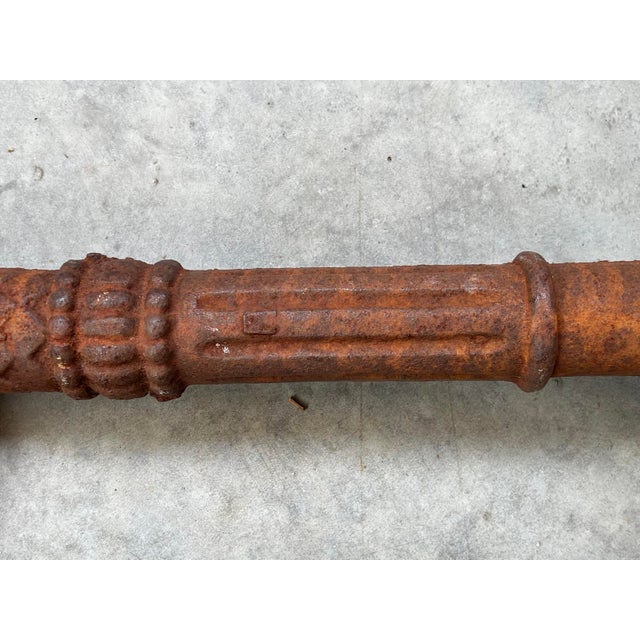 Metal Large French Cast Iron Fountain Spouts, Overall Length 18.5 Inches For Sale - Image 7 of 12