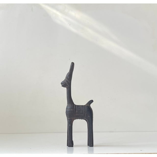 Mid-Century Naive Bankura Horse Figurine in Cast Iron, 1960s For Sale - Image 12 of 12