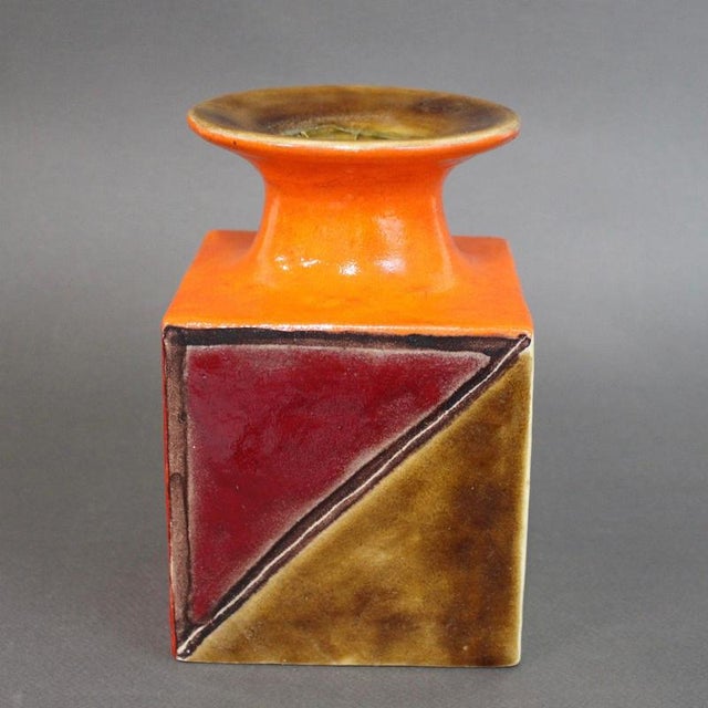 Vintage Italian Sculptural Vase by Bruno Gambone, 1970s For Sale - Image 3 of 18