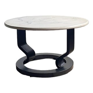 Swedish Postmodern Marmorino Coffee Table, 1980s For Sale
