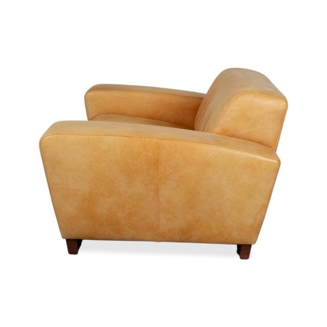Cognac Leather Lounge Chair from Machalke For Sale - Image 15 of 17
