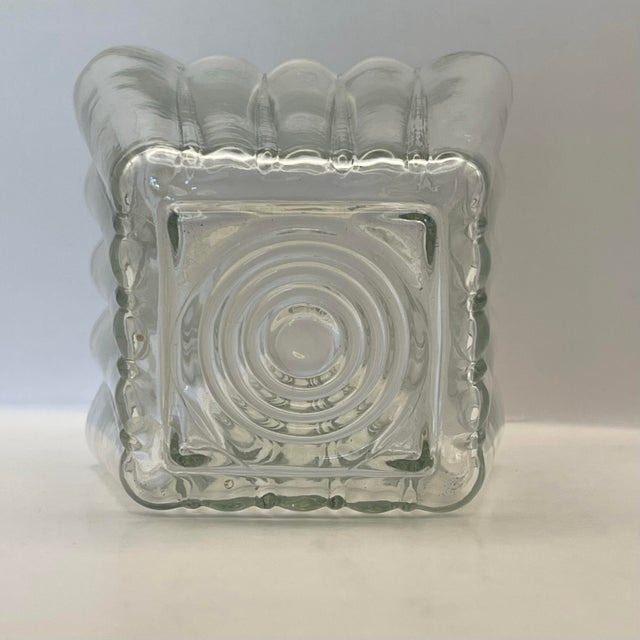 Early 20th Century Art Deco Glass Flush Mount Light Shade For Sale - Image 4 of 8