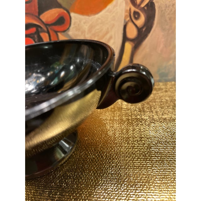 1940s Black Amethyst Deco Set of Compotes For Sale - Image 17 of 17