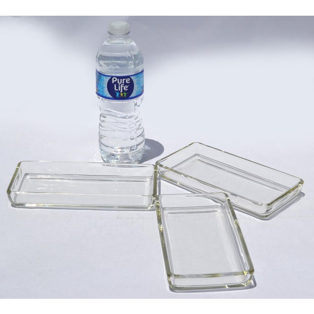 1970s Gucci Style Rectangular Murano Art Glass Serving Dish - Set of 3 For Sale - Image 9 of 12