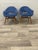 Retro Vintage Chairs by Navratil in Original Condition, 1960 New [old] Upholstery in blue In very good original condition...