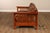Bassett Furniture Mission Style Oak Spindle Settee For Sale - Image 9 of 17