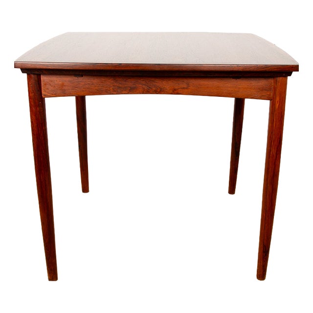 Danish Extendable Table in Rosewood and Felt by Carlo Jensen for Hundevad & Co, 1960 For Sale