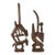 Early 20th Century Bamana Chi Wara Antelope Headcrest Pair Mali For Sale