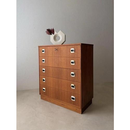 Mid-Century Modern Swedish Teak Chest of Drawers For Sale - Image 14 of 14