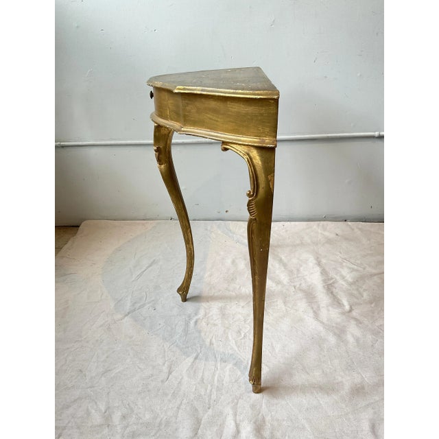 1960s Italian Gilt Wood Console For Sale In New York - Image 6 of 11
