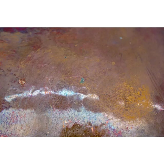 Huge Hand-Forged Hammered Copper Artist Wall Candle Holder, 1950s For Sale - Image 11 of 12