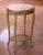 Late 19th Century 19th C. French Louis XV Gilt Guéridon Side Table With Marble Top and Cane Shelf For Sale - Image 5 of 8