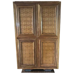 Lucien Rollin Large Art Deco Style Marquetry Armoire by William Switzer