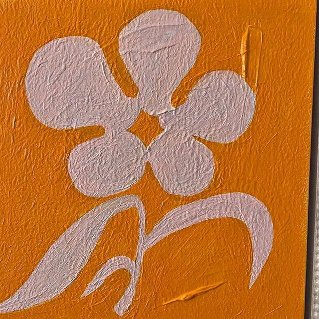 2020s Original Framed Acrylic Botanical Painting Organic Boho Art Floral Wall Art by Tatiana Duperault For Sale - Image 5 of 5