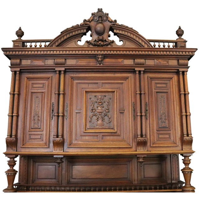 Buffet Renaissance Antique French 1900 Impressive For Sale - Image 4 of 10