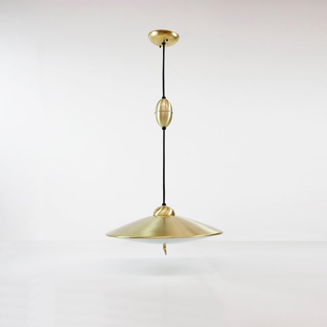 1960s Mid 20th Century Mexican Pull Down Pendant Light Fixture For Sale - Image 5 of 17