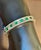 6.18 Carats Natural Zambian Emerald and 1.54 Cts Diamond BANGLE in 14k Gold For Sale In New York - Image 6 of 18