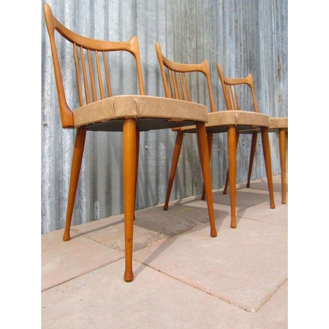 Mid-Century Dutch Organic Chairs from Stevens, 1950s, Set of 3 For Sale - Image 10 of 12