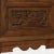 Brown Four Panel Screen with Flower Vase Carvings For Sale - Image 8 of 11