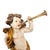 Baroque Italian Hand Carved Gilt Wood Putti Wall Sculptures – Set of Three For Sale - Image 3 of 10