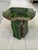 Japanese Italian Raku Ceramic & Bronze Sculptural Side Table For Sale - Image 3 of 12