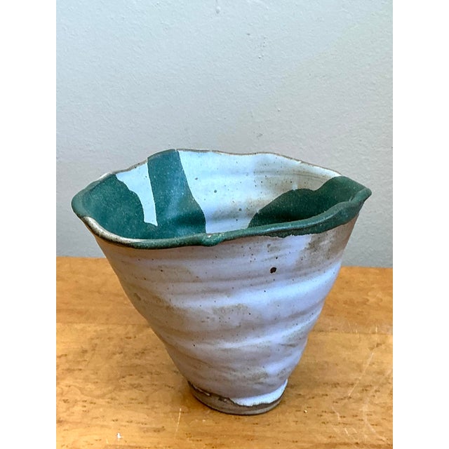 Vintage Abstract Stoneware Decorative Bowl For Sale - Image 9 of 12