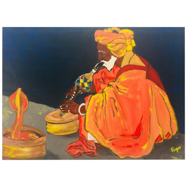 Folk Art India Oil Painting Chairish