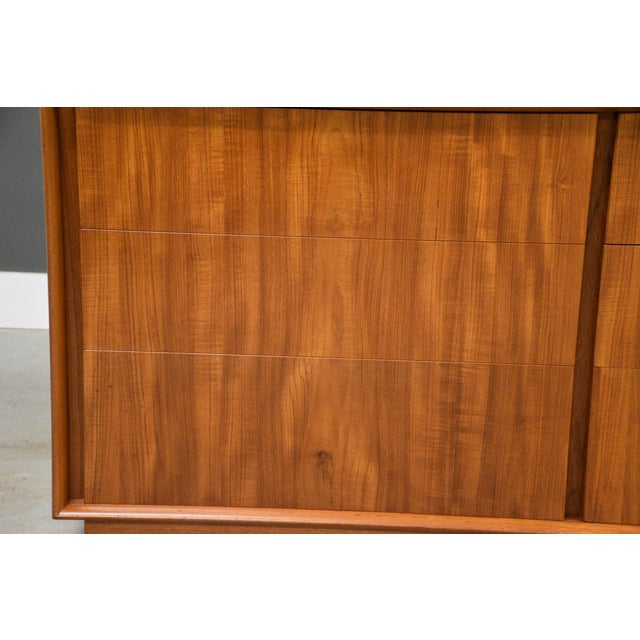 Brown Danish Mid Century Modern Teak 64” Dresser For Sale - Image 8 of 11