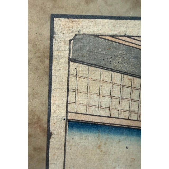 19th Century Antique 1864 Original Pride of Edo Japanese Woodblock Print Utagawa Hiroshige For Sale - Image 5 of 14