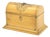 French Brass Domed Casket Jewelry Box For Sale