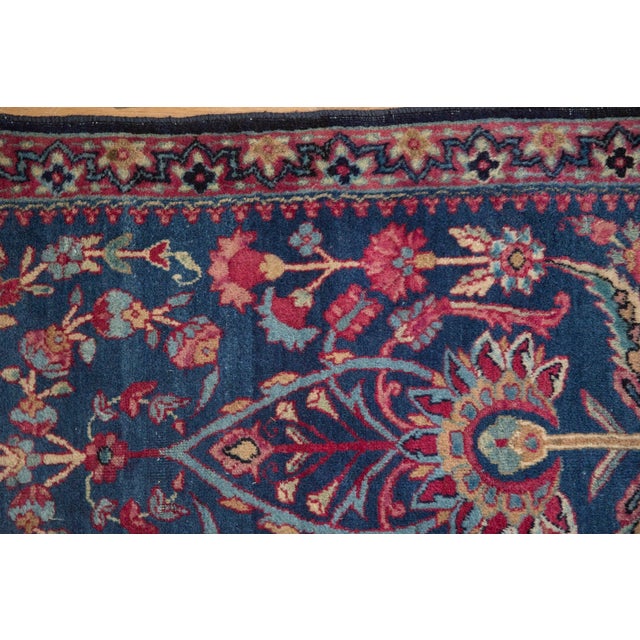 Textile Antique Fine Kerman Square Rug Mat - 1'10" x 2'7" For Sale - Image 7 of 9
