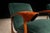 Green Pair of Armchairs in Brazilian Hardwood & Green Velvet by Liceu De Artes E Ofícios, 1960s For Sale - Image 8 of 13