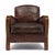 French French Vintage Leather Club Chair For Sale - Image 3 of 9
