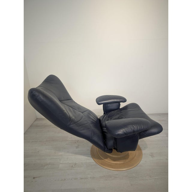 Leather Armchair with Ottoman by Verikon Lund & Paarman, 1960s, Set of 2 For Sale - Image 12 of 18