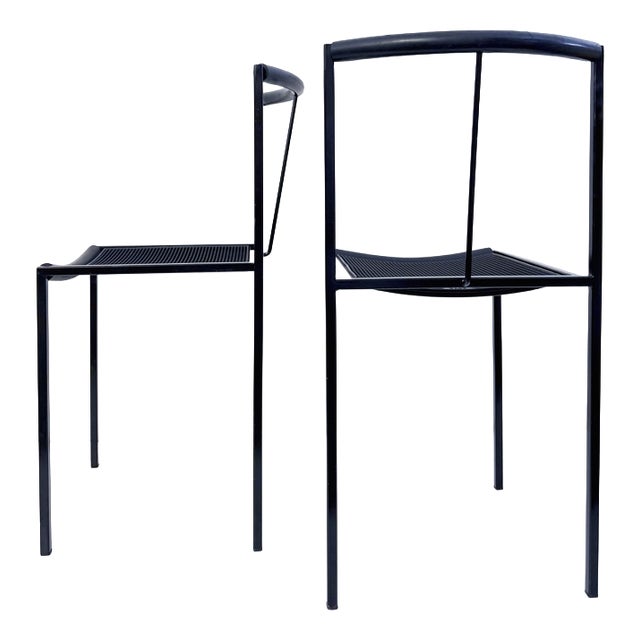 Postmodern Chairs Chairs by Maurizio Peregalli for Zeus Noto, 1980s, Set of 2 For Sale
