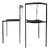 Postmodern Chairs Chairs by Maurizio Peregalli for Zeus Noto, 1980s, Set of 2 For Sale